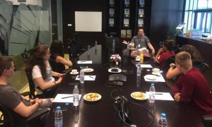 Students visited Sutherland office