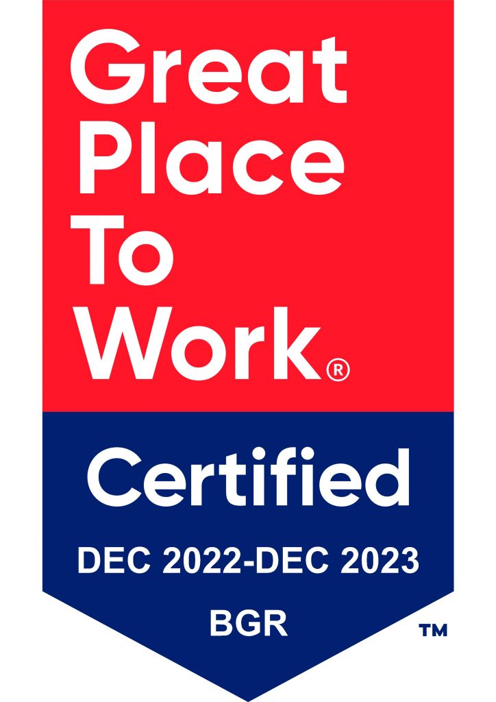 GPTW award for Homepage and Awards section